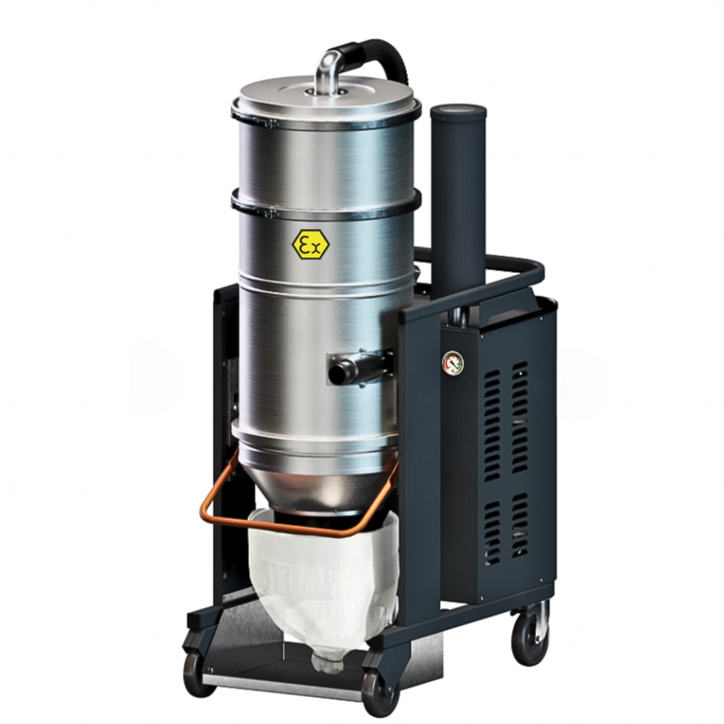 Industriesauger-Beraatung.de 355p ICECLEAN Atexzone 2 -22 Partonefilterabreinigung 5,2 kw