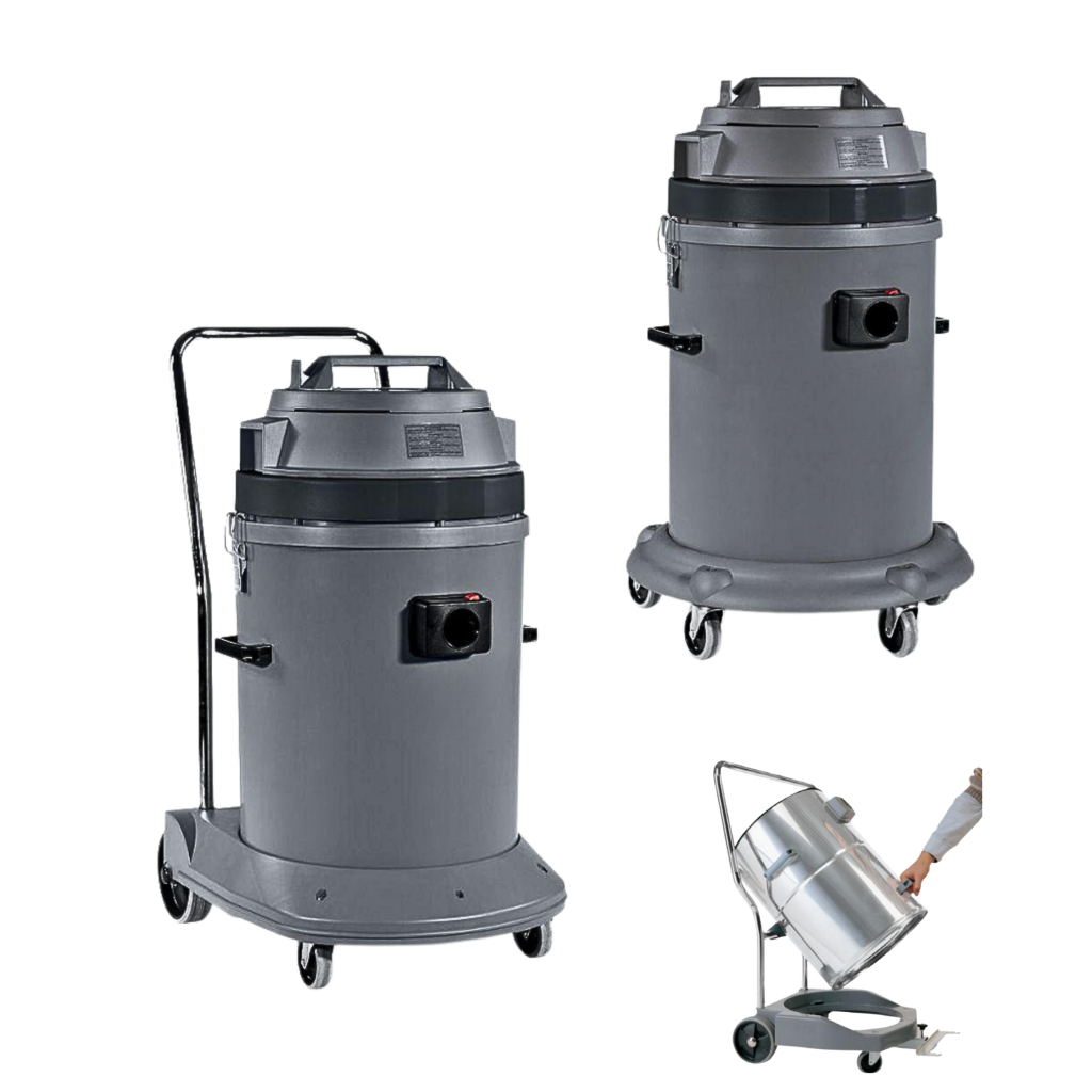 industriesauger-Beratung.de  65 Liter Fassungsvermögen 230 Volt optional mit Kippgestell